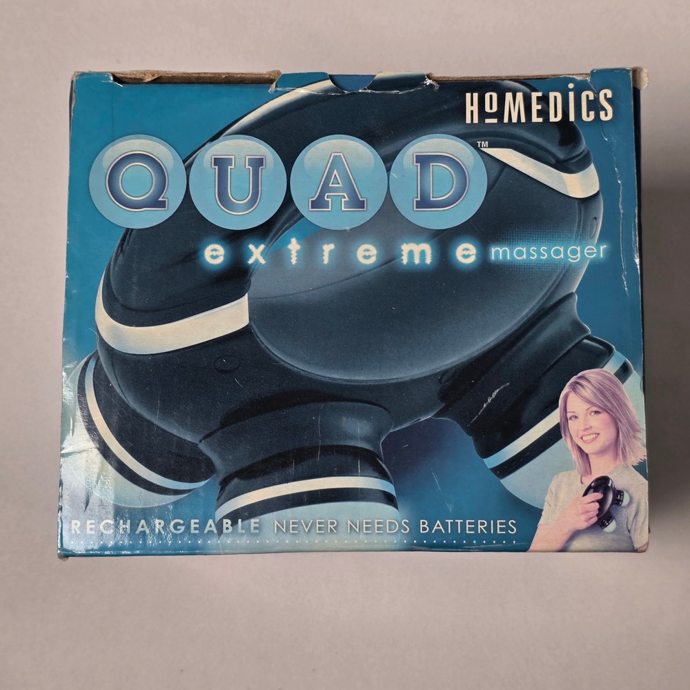 HoMedics Quad Extreme Massager RC-QUAD 4-Node Rechargeable Battery - Picture 2 of 11